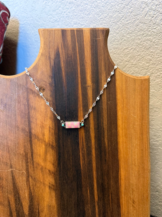 Pink Desert Darling Sterling Silver Necklace 💕