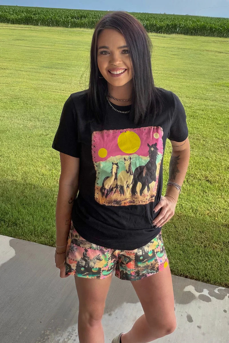 COSMIC COWGIRL SHORTS
