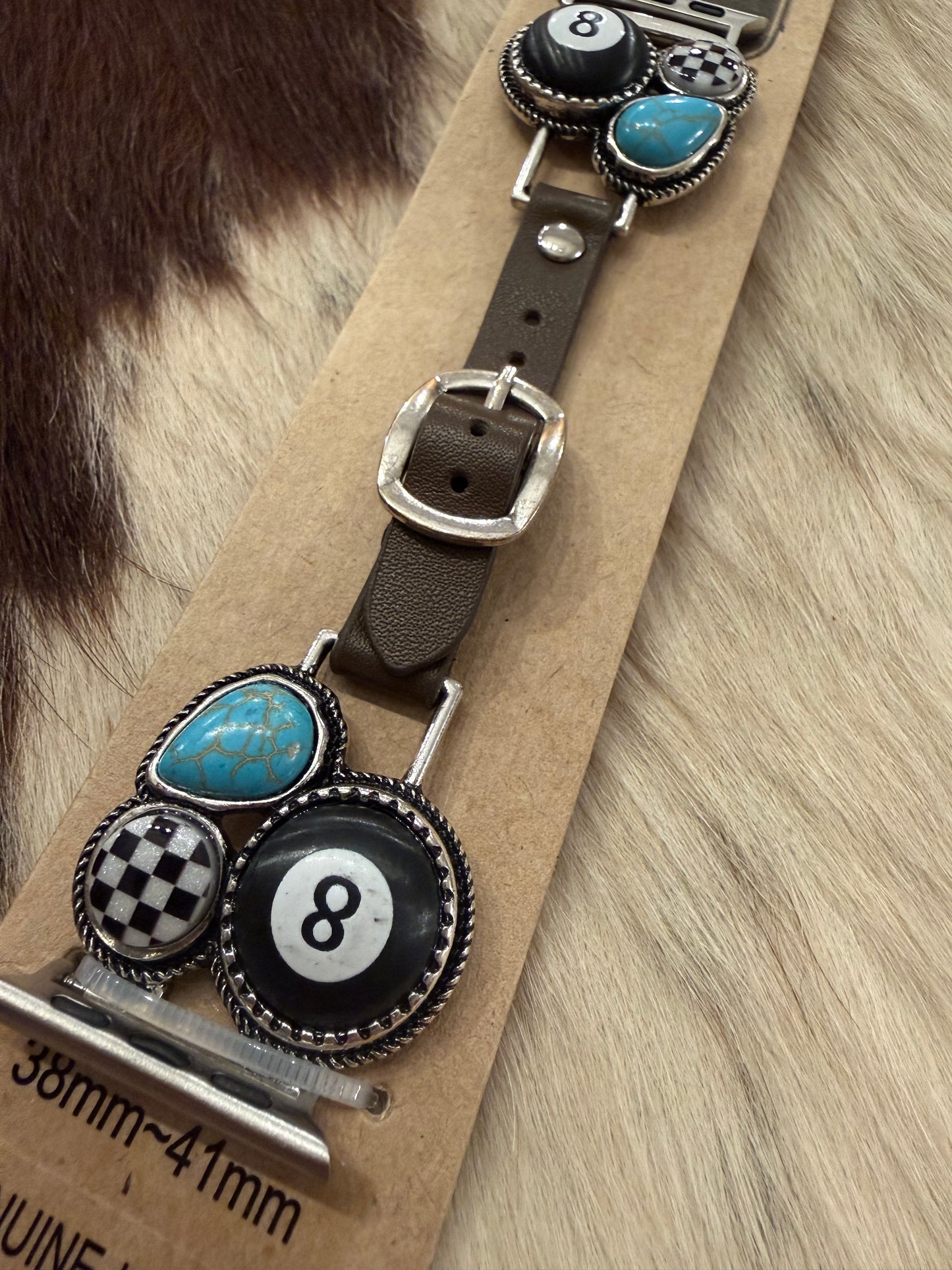 8 Ball Check Watchband
