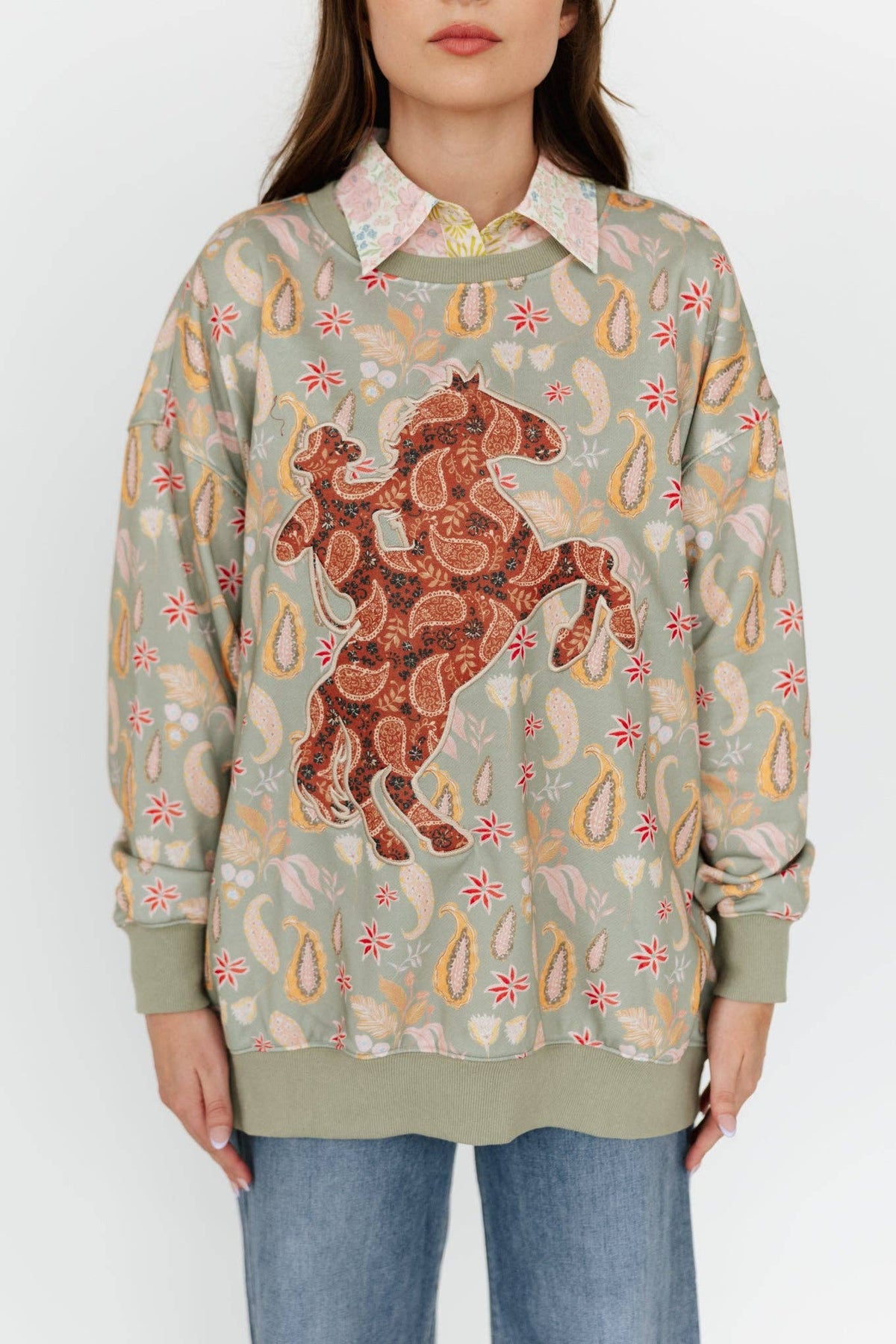 PAISLEY BRONC PULLOVER