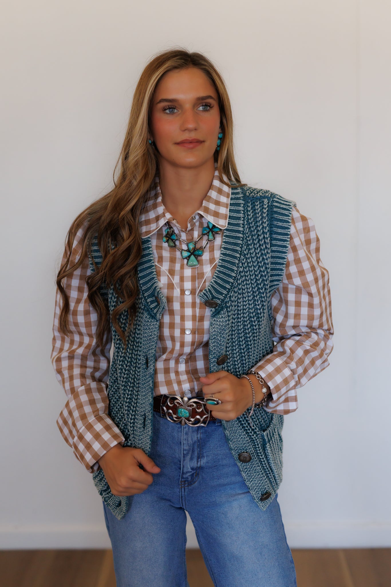 Corded Concho Vest