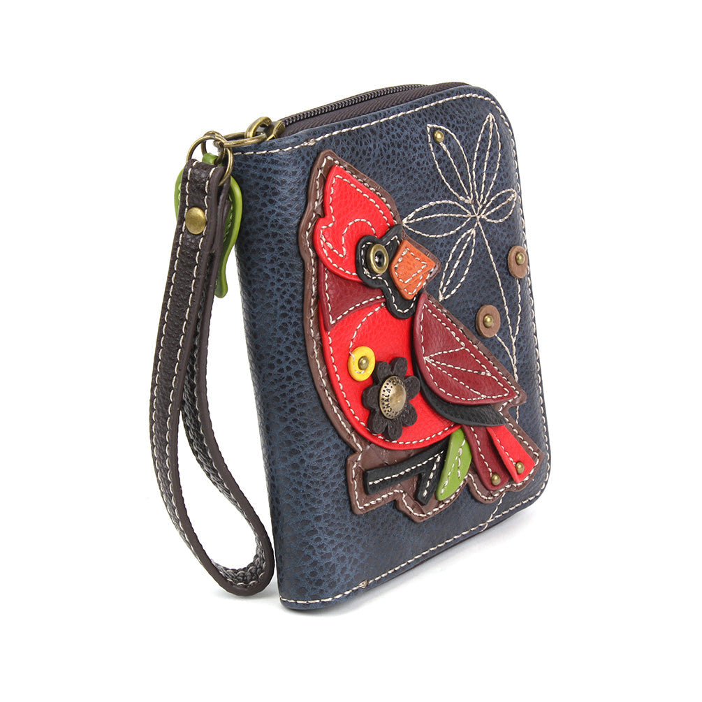 ZIP AROUND WALLET - CARDINAL•