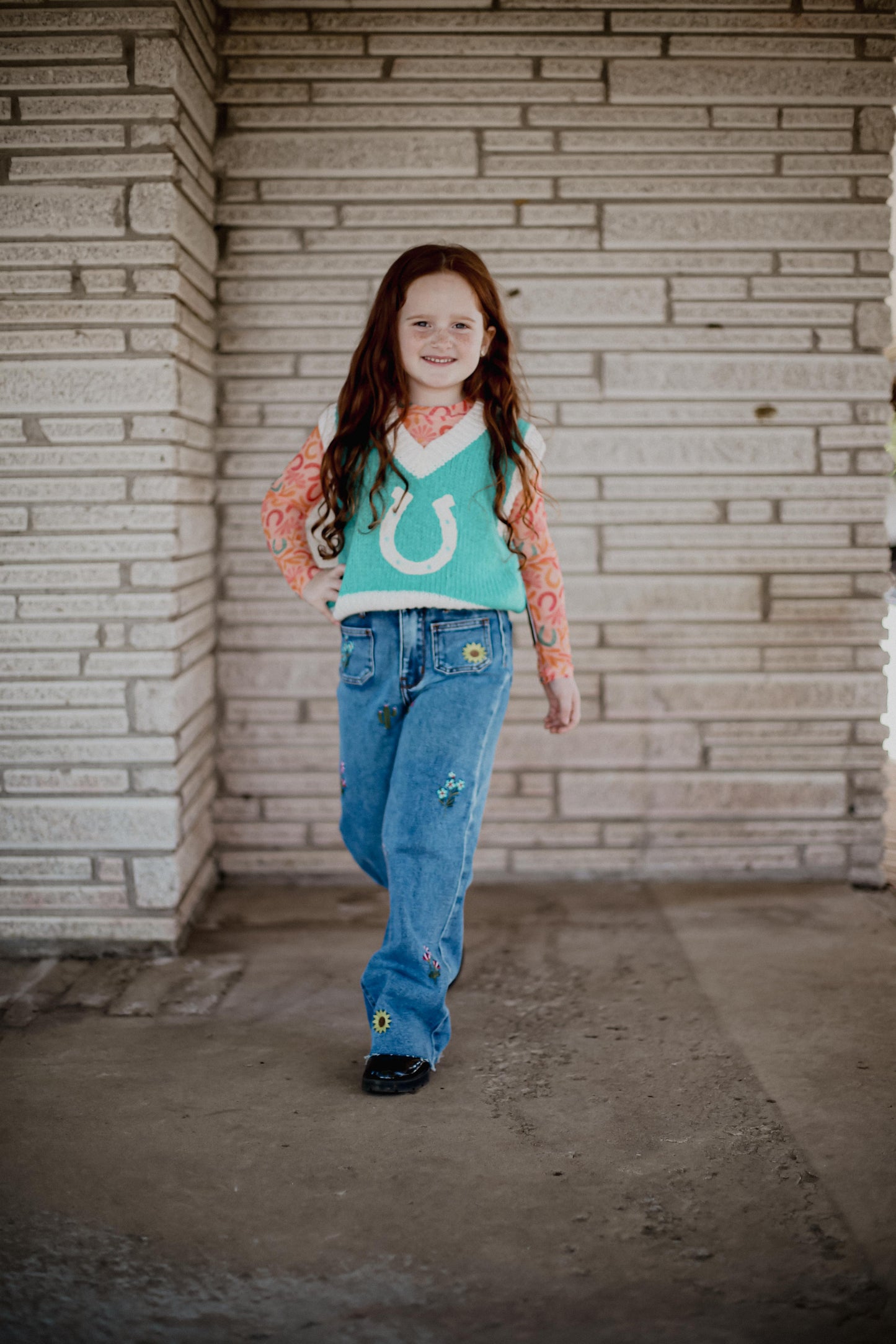 Denim Doll Embroidery - Youth Jean