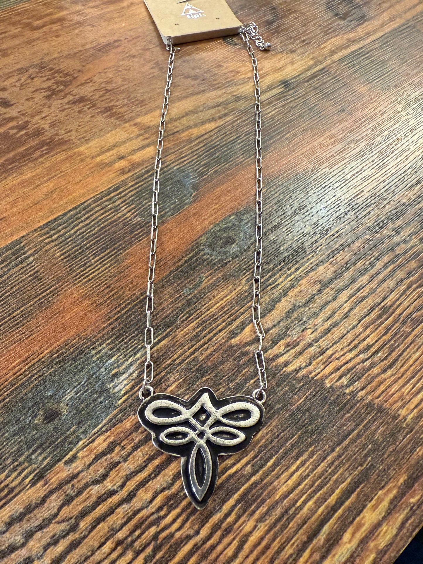 Bootstitch Scroll Necklace