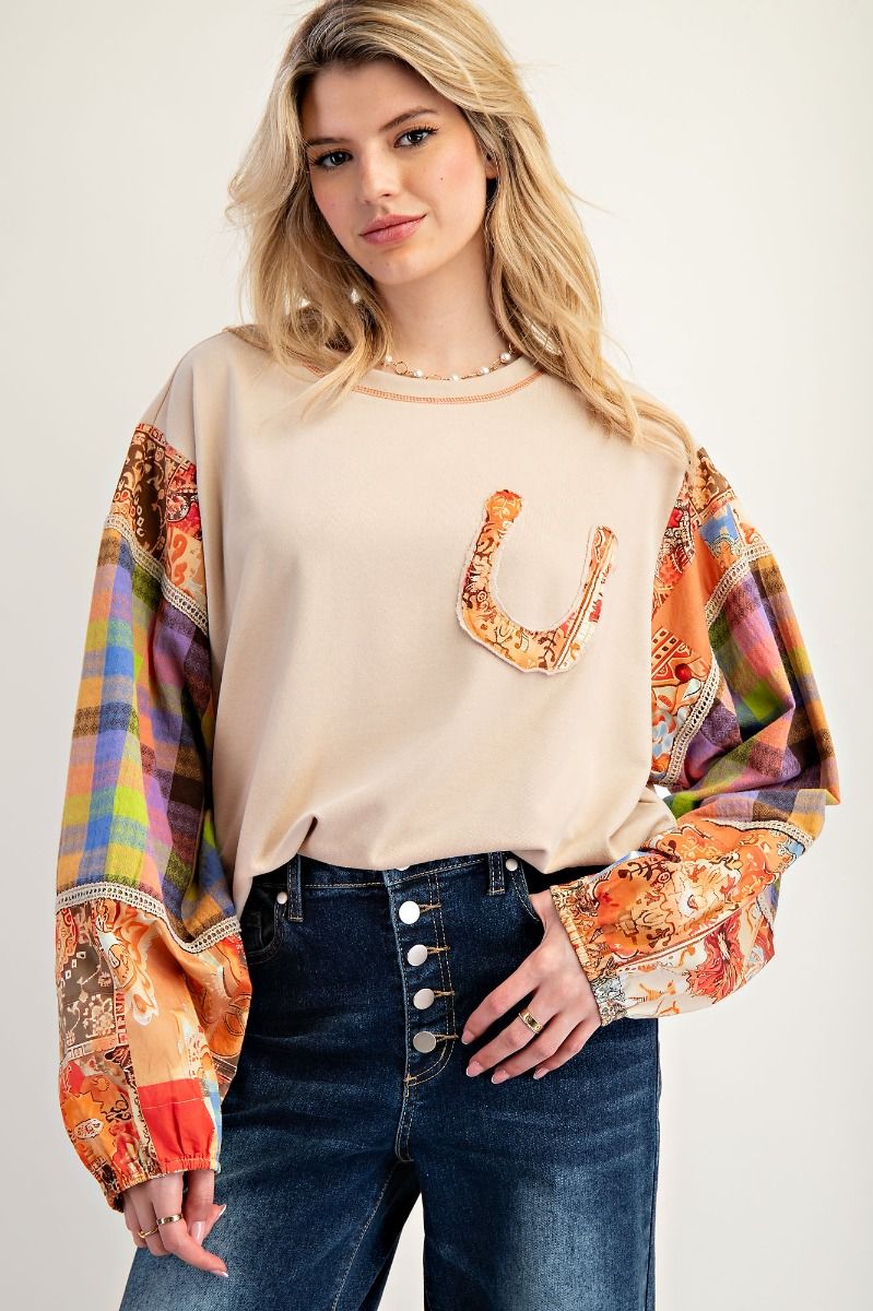 Patchwork Horseshoe Top