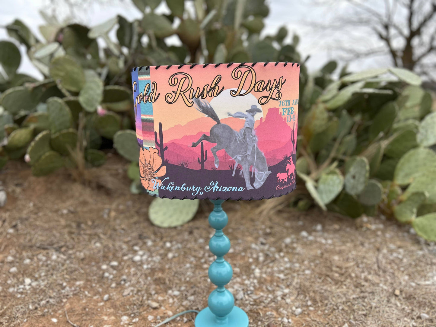 Lampshade Cowgirl Bronc Riders