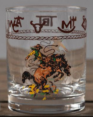 Bronco Double Old Fashioned Glass
