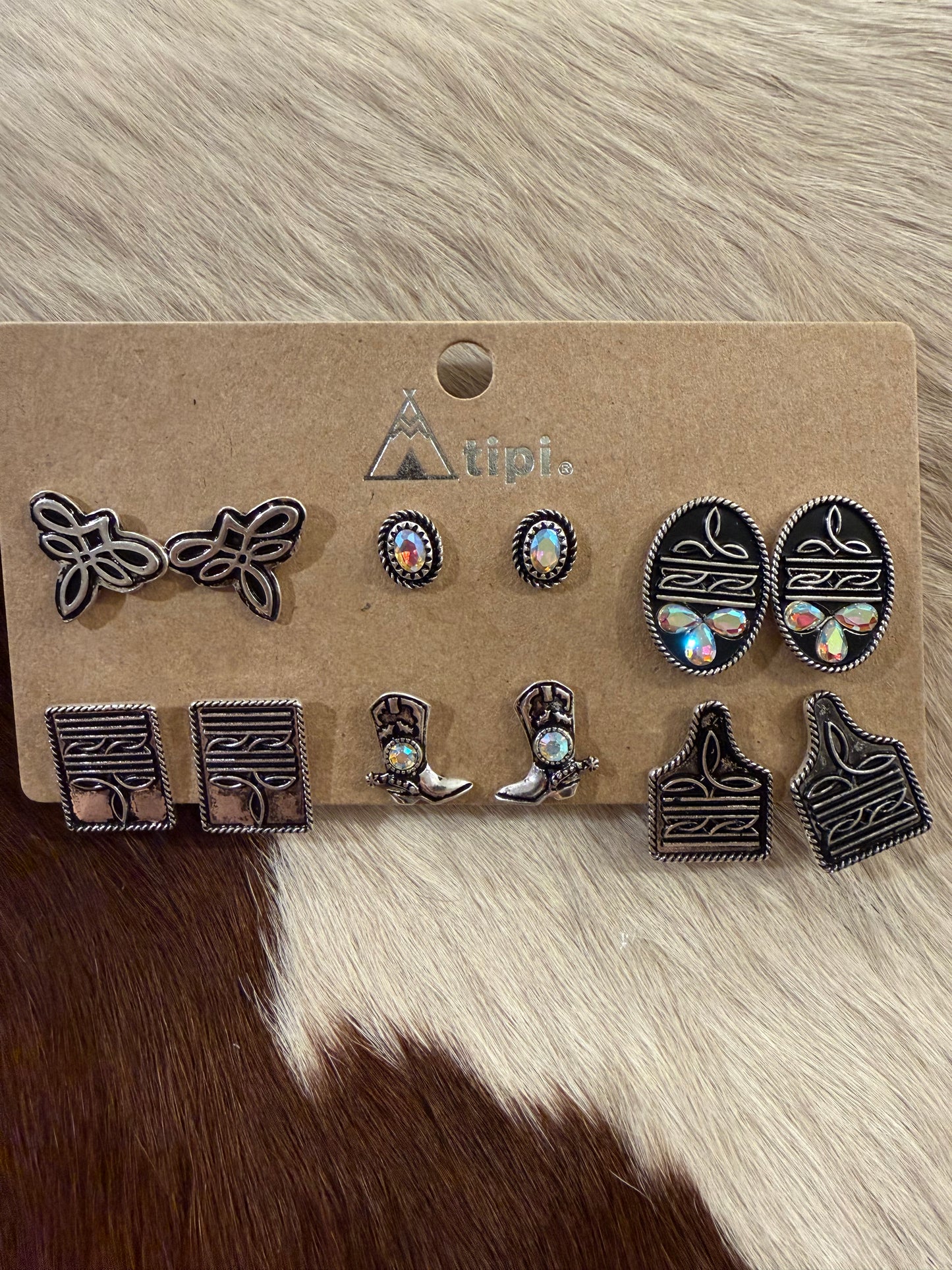 Rhinestone Rita Earring Set