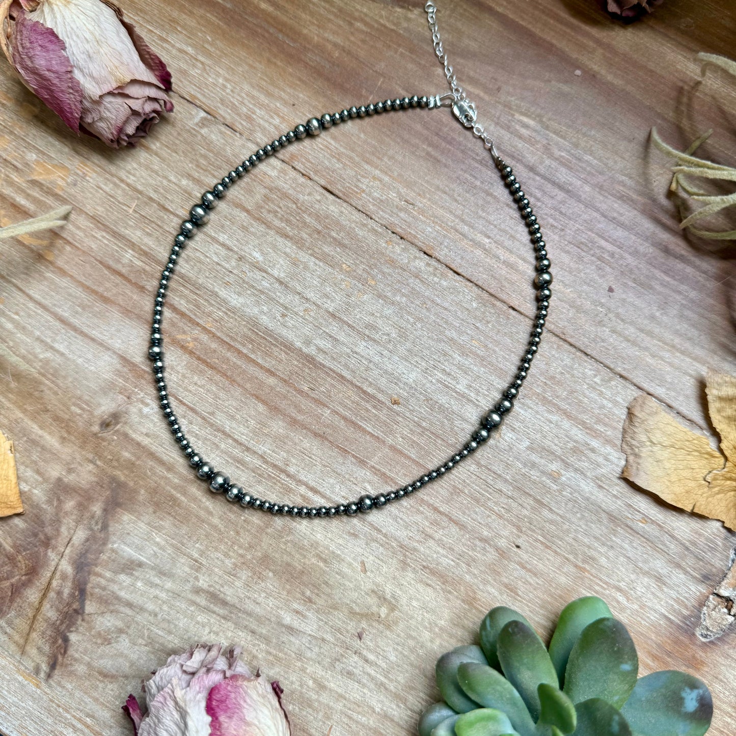 14 inch Graduated Sterling
Silver Pearl Choker