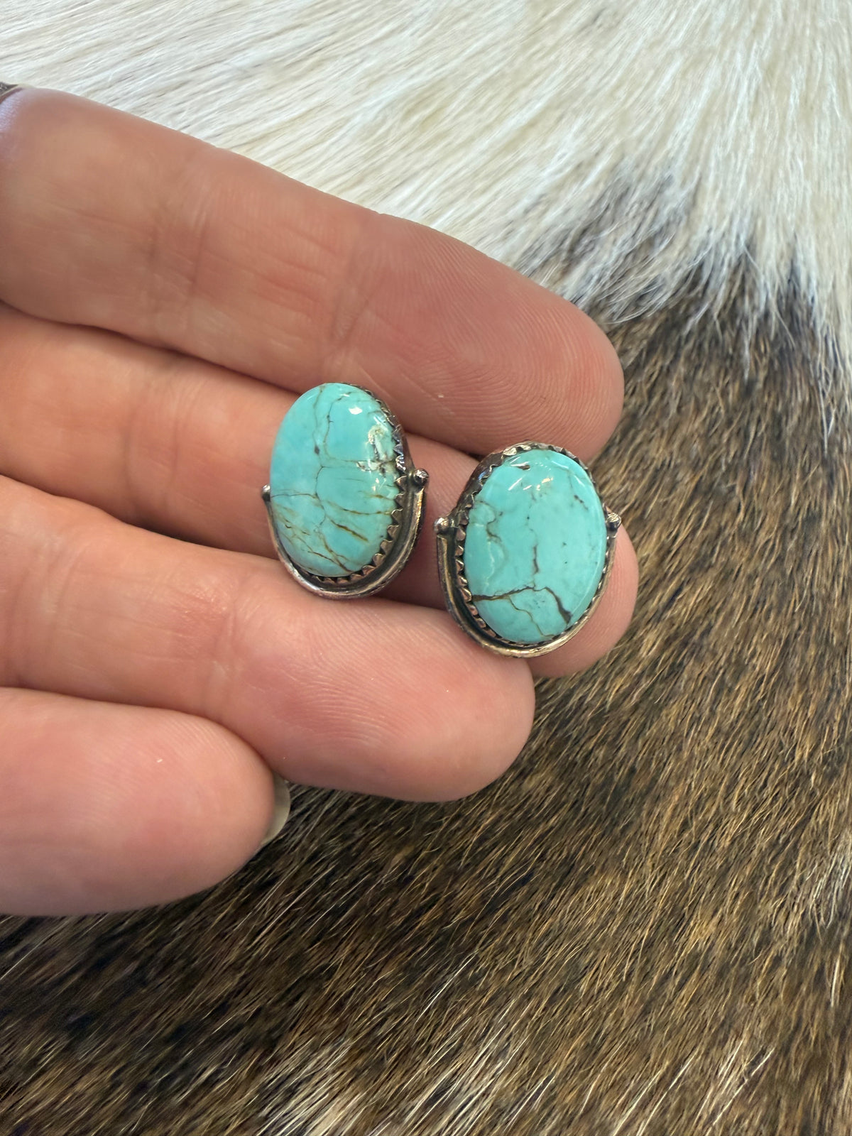 High Desert Turquoise Stud Earrings