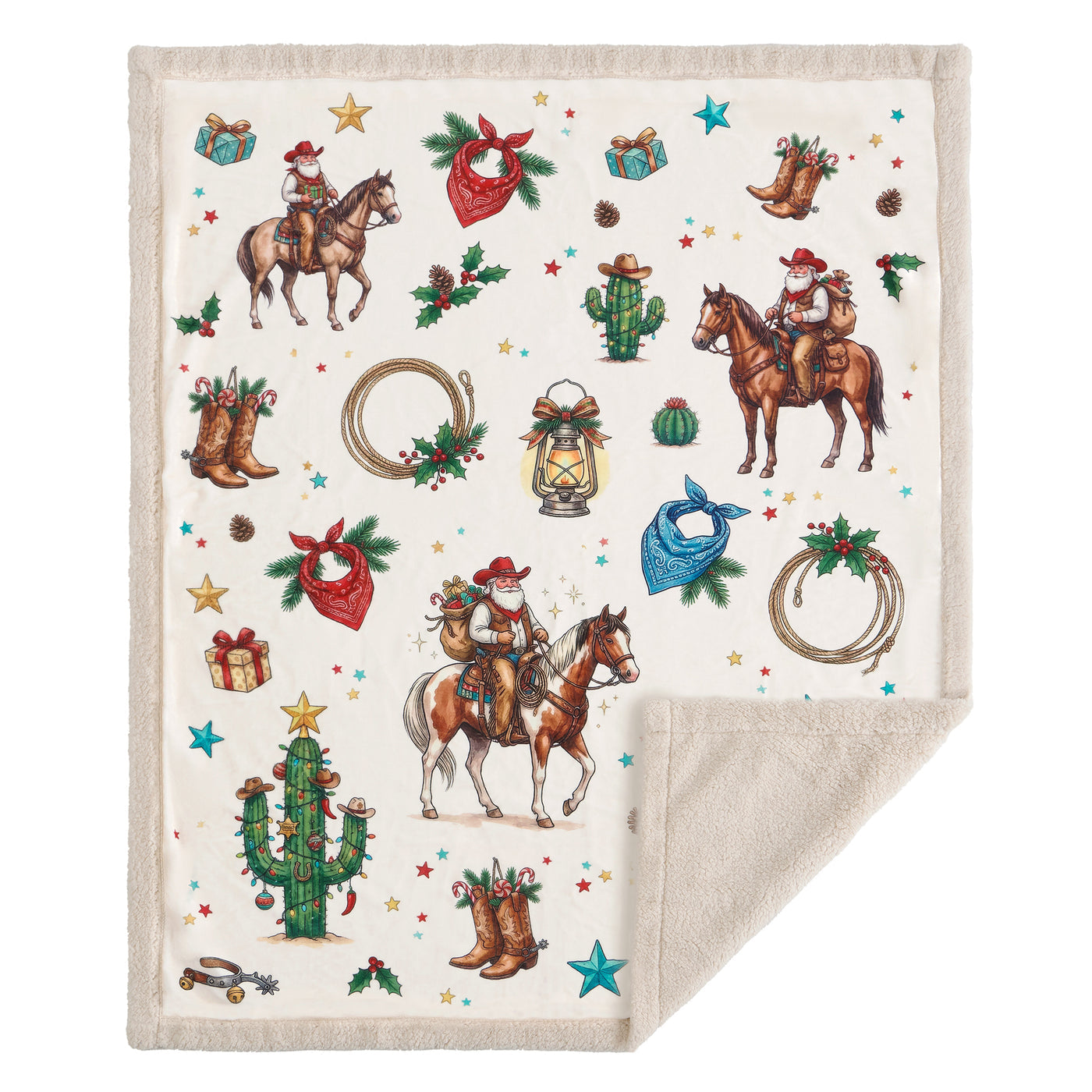 Western Christmas Campfire
Sherpa Throw