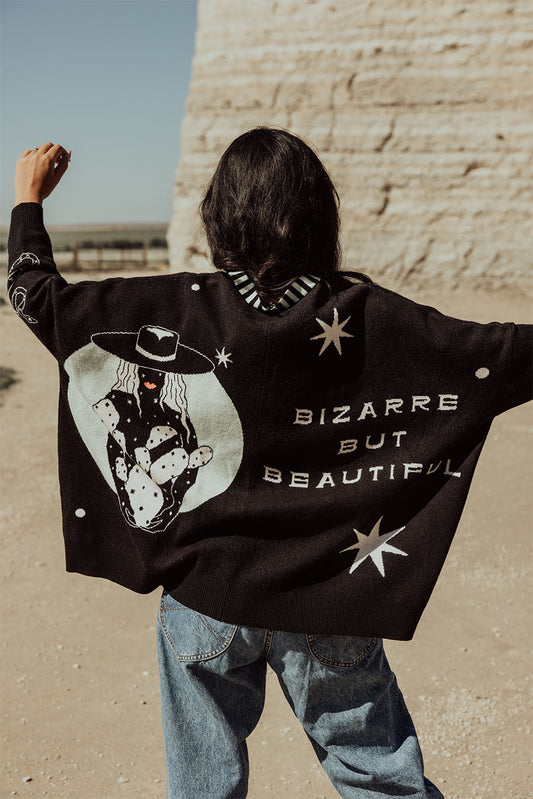 BIZARRE BUT BEAUTIFUL
OVERSIZED CARDIGAN