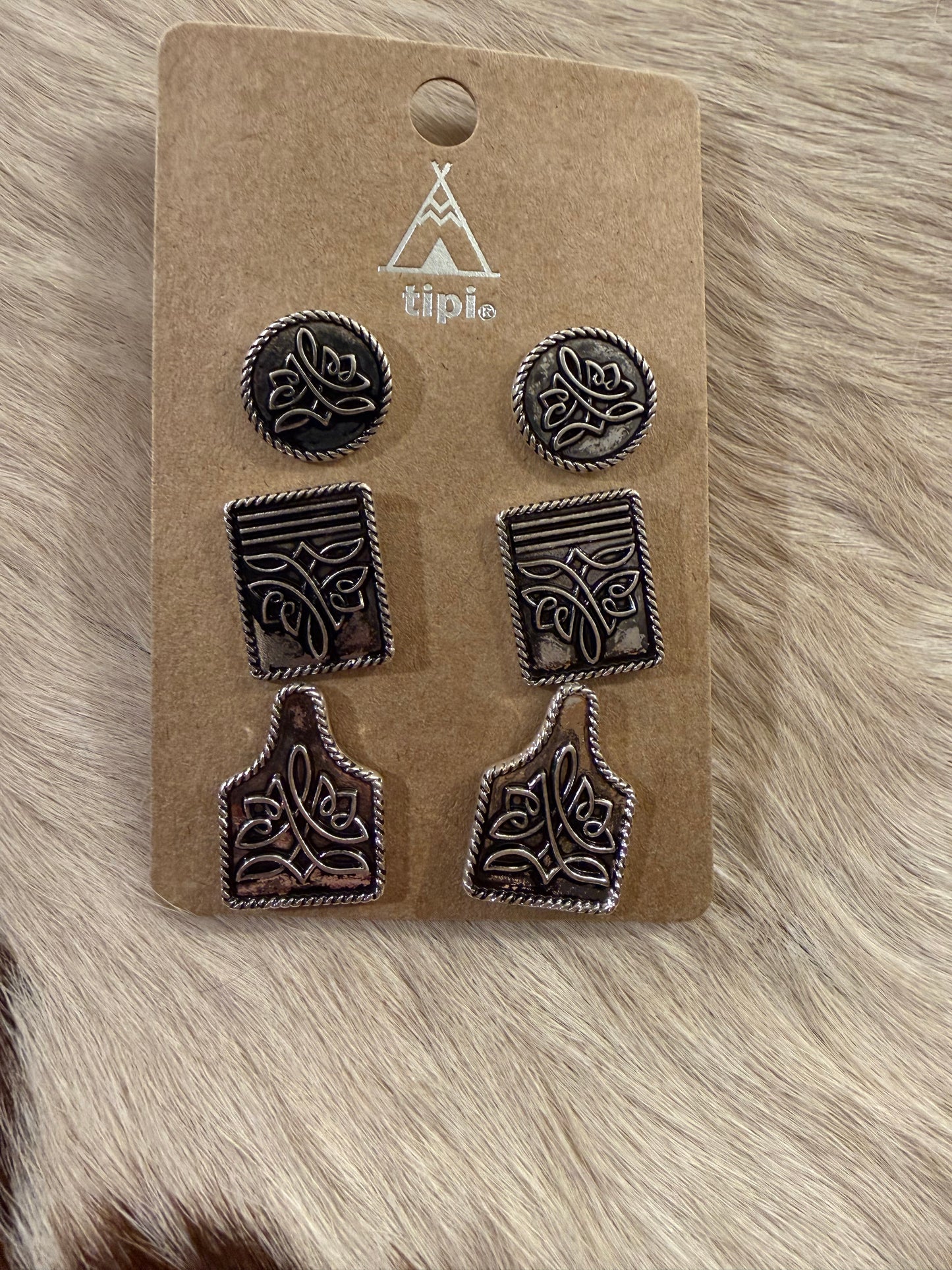 Tag Me Earring Set