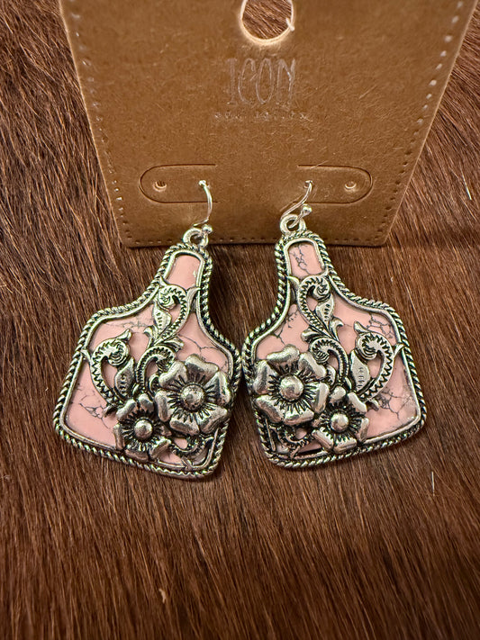 Rustic Flower Earrings