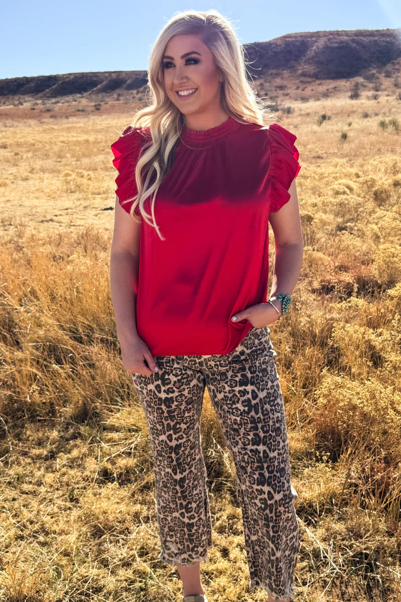 BABYDOLL TOP RED