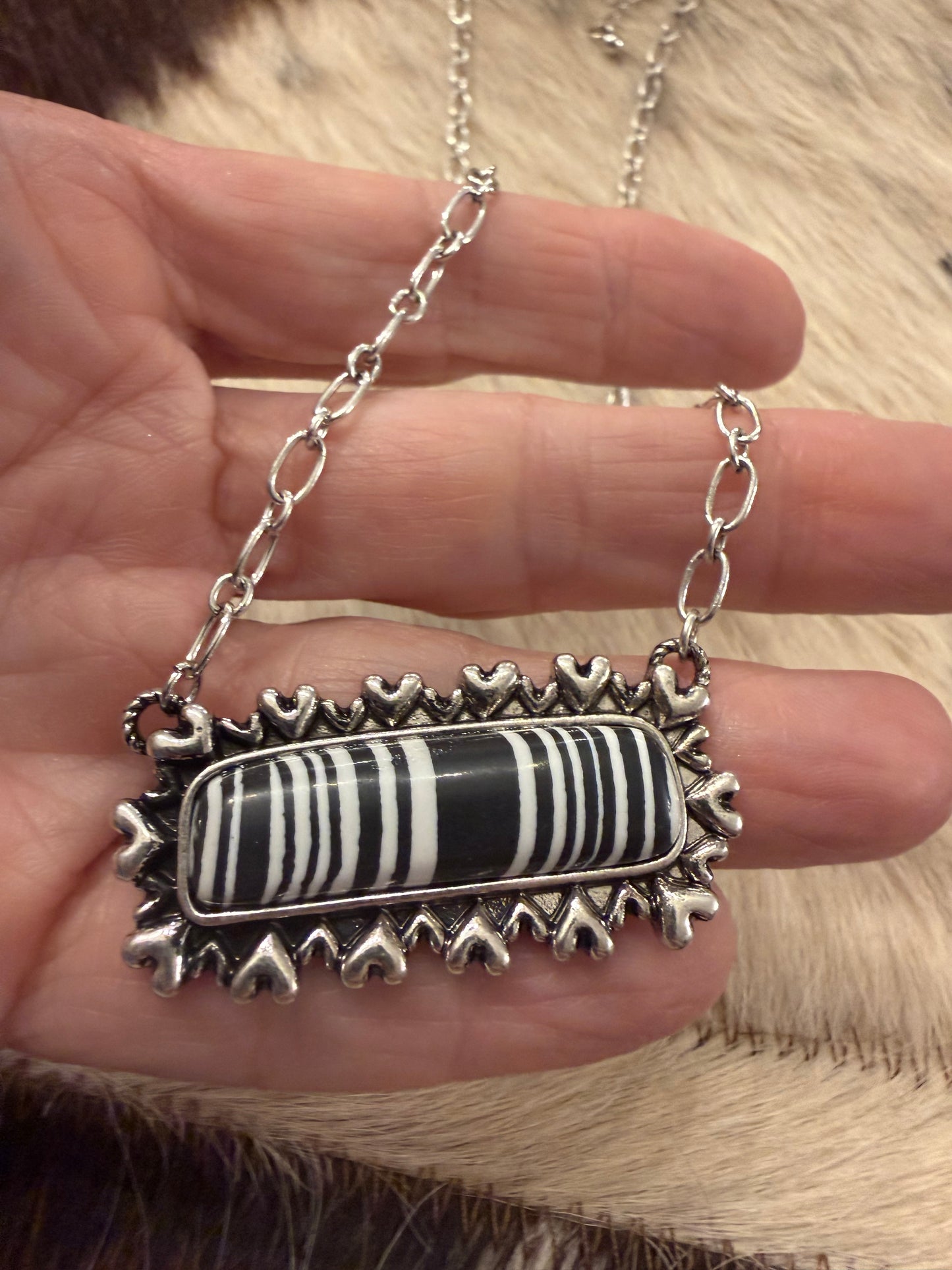 Zebra Girl Necklace