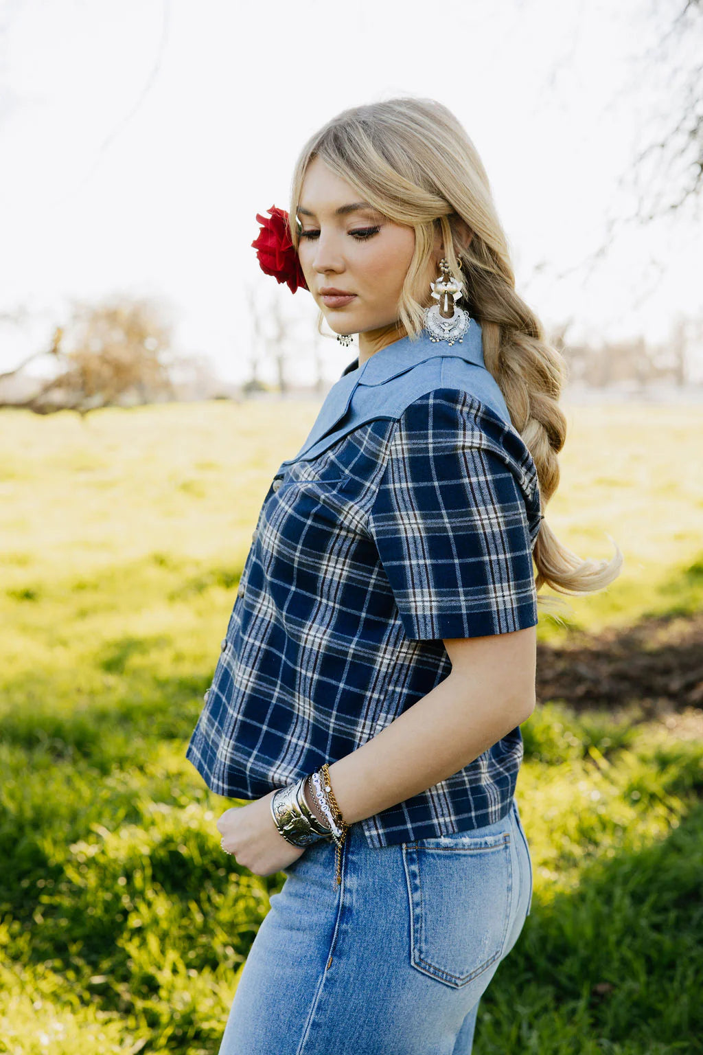 BLUE BONNET RODEO BLOUSE by Rodeo Quincy