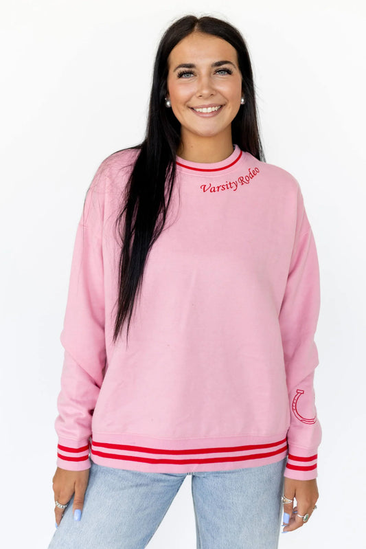 Pink Running Horse Sweatshirt OR Sweatpants (Sold Separately)