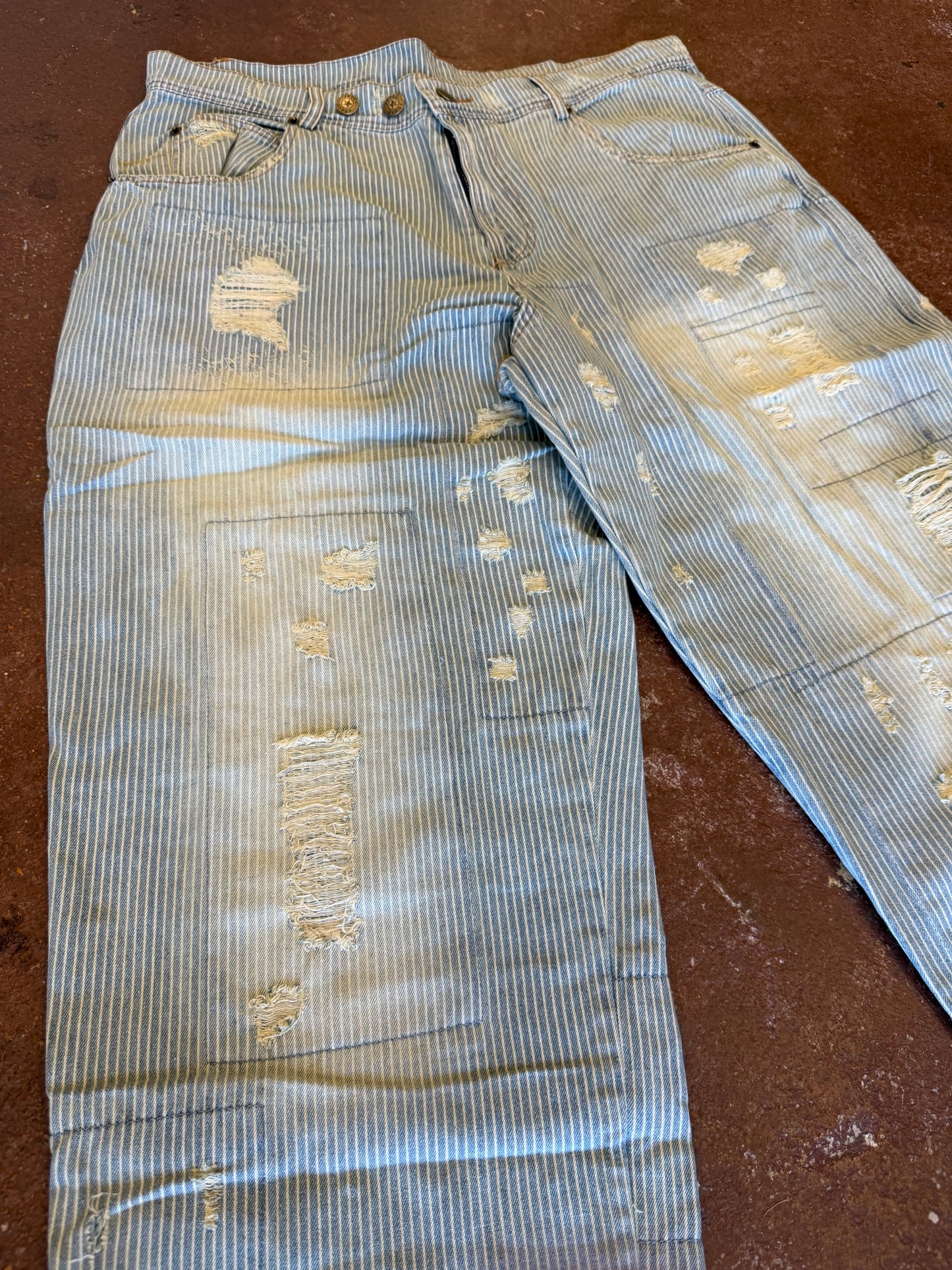 Railroad Blue Peace and Love Jeans