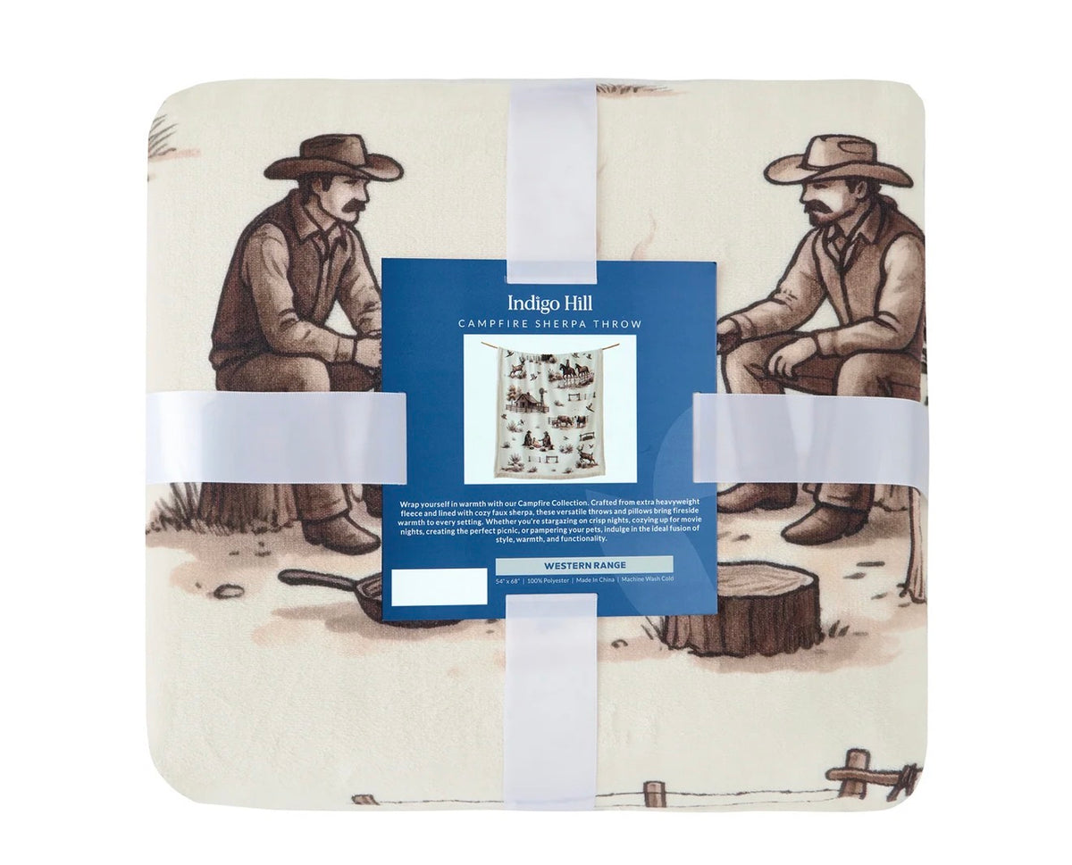 Western Range - Campfire Sherpa Throw