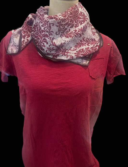 Cranberry Rip Tattered Shirt