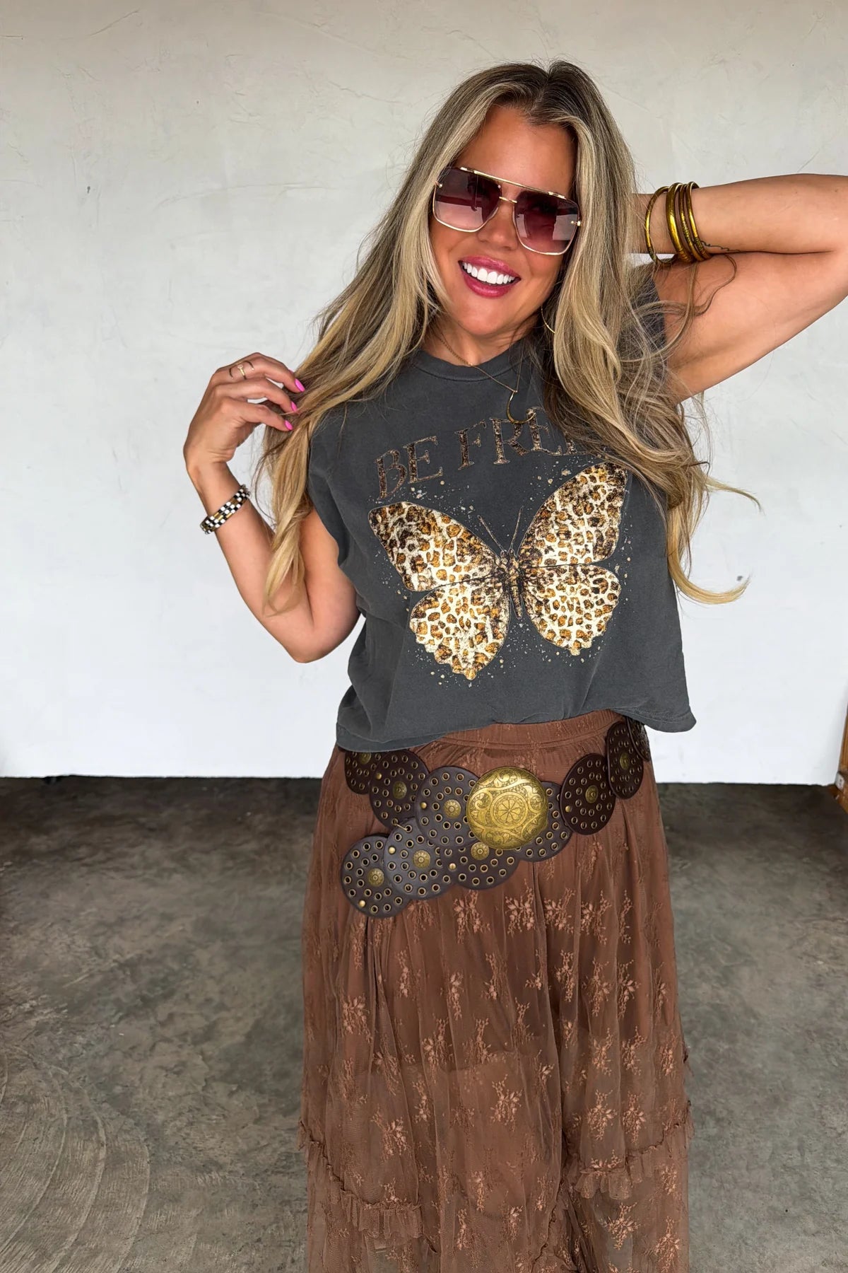 BE FREE BUTTERFLY TEE