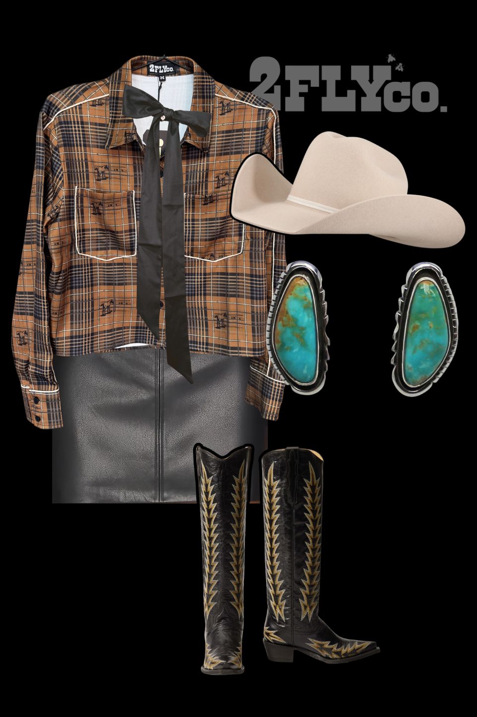 PLAID ROUNDUP TOP/JACKET