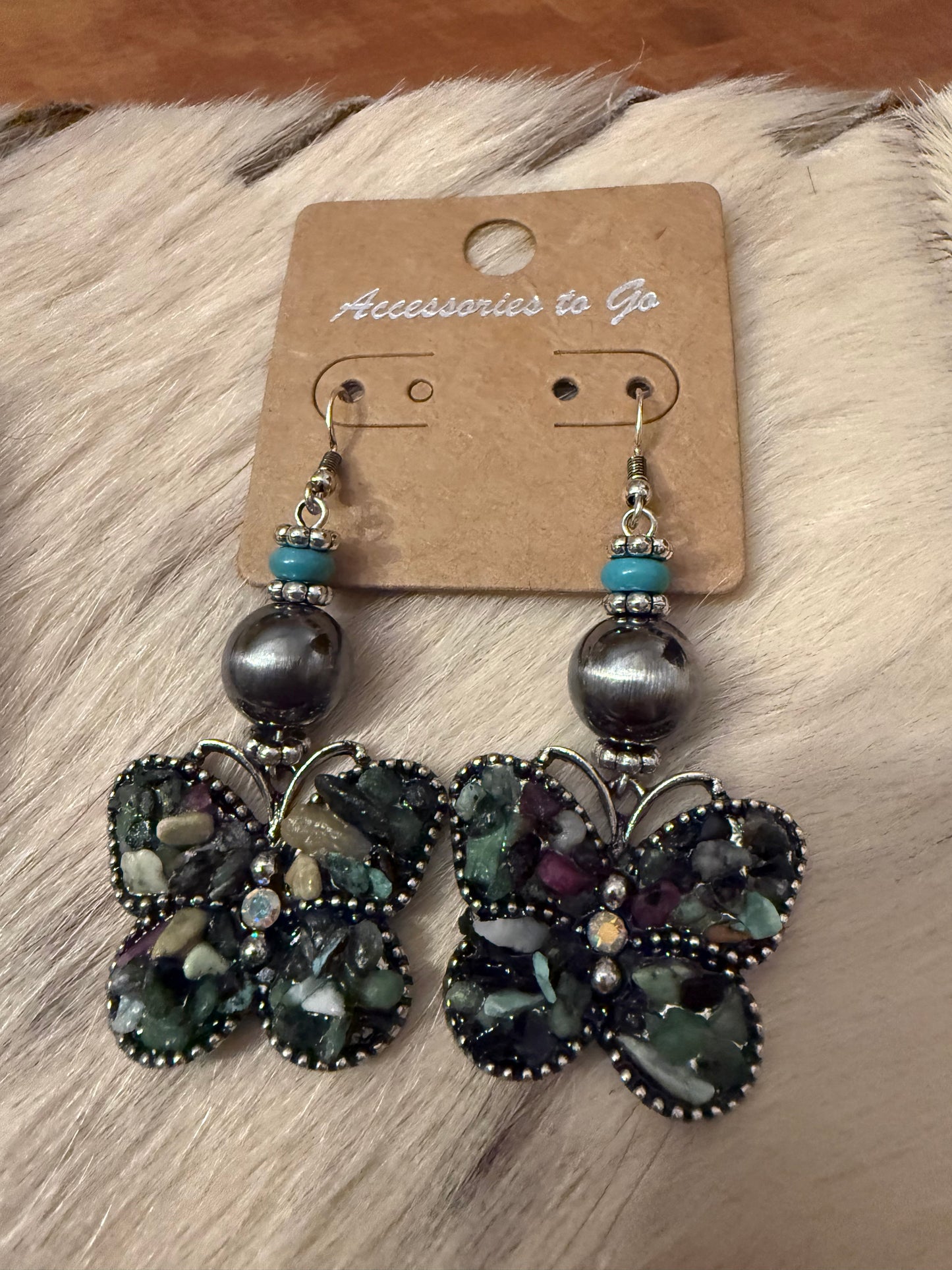 Butterfly Blue Earrings