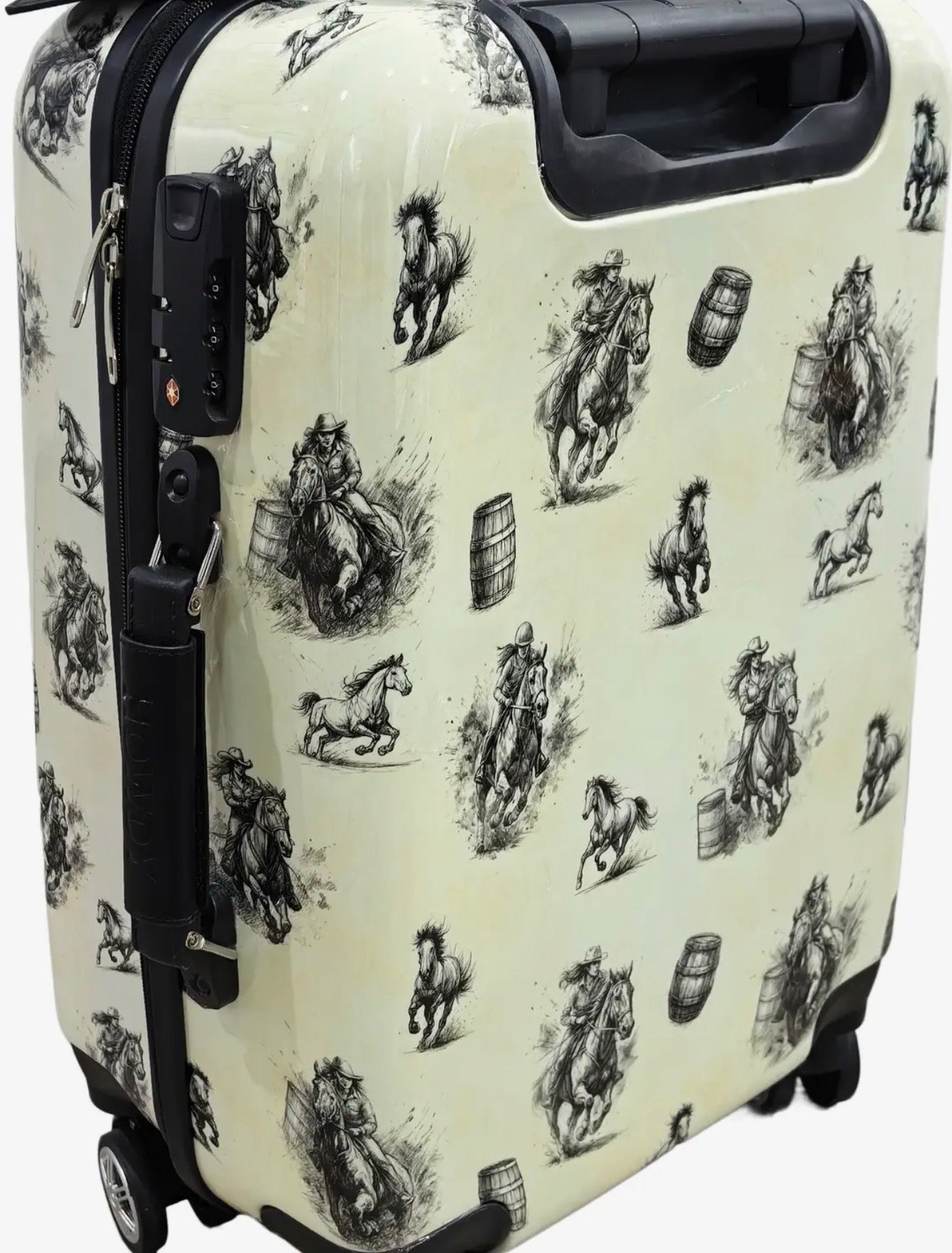 Western Print Luggage Set