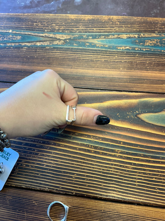 Sterling Initial Rings