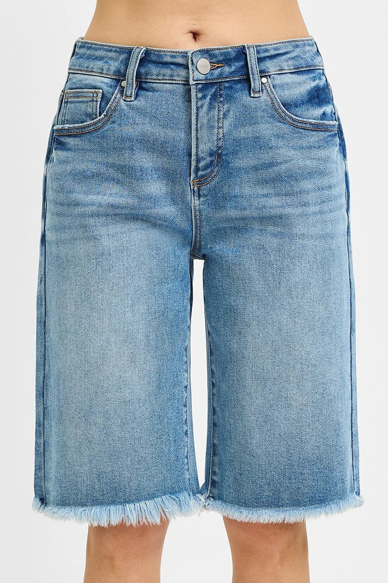 Risen Tummy Control Slouchy Bermuda Shorts