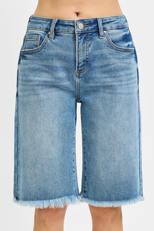 Risen Tummy Control Slouchy Bermuda Shorts
