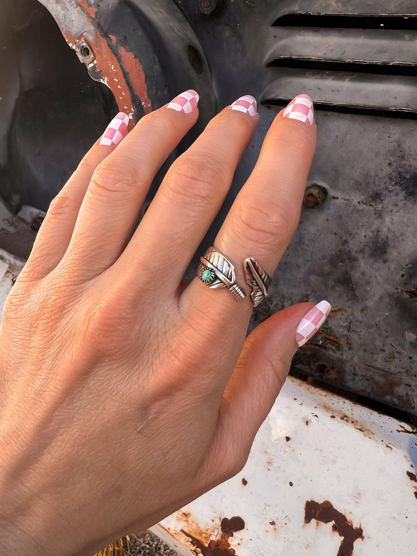 Free Flying Boho Feather Sterling Silver Ring