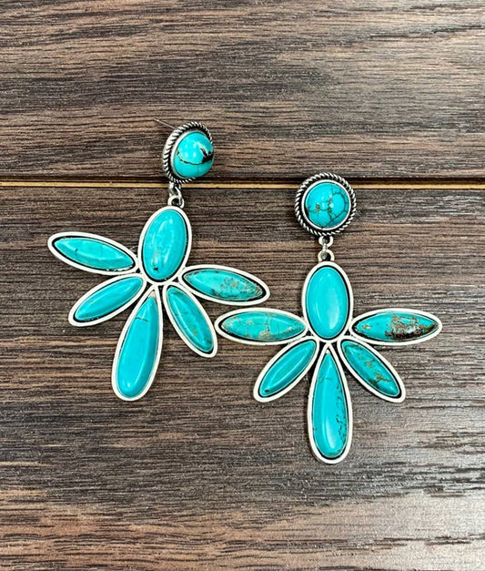 Navajo Turquoise Post Earrings