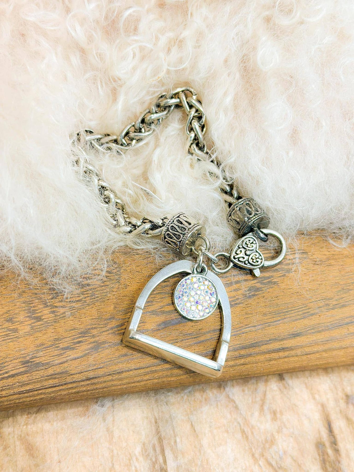 Equestrian Grace Stirrup Bracelet