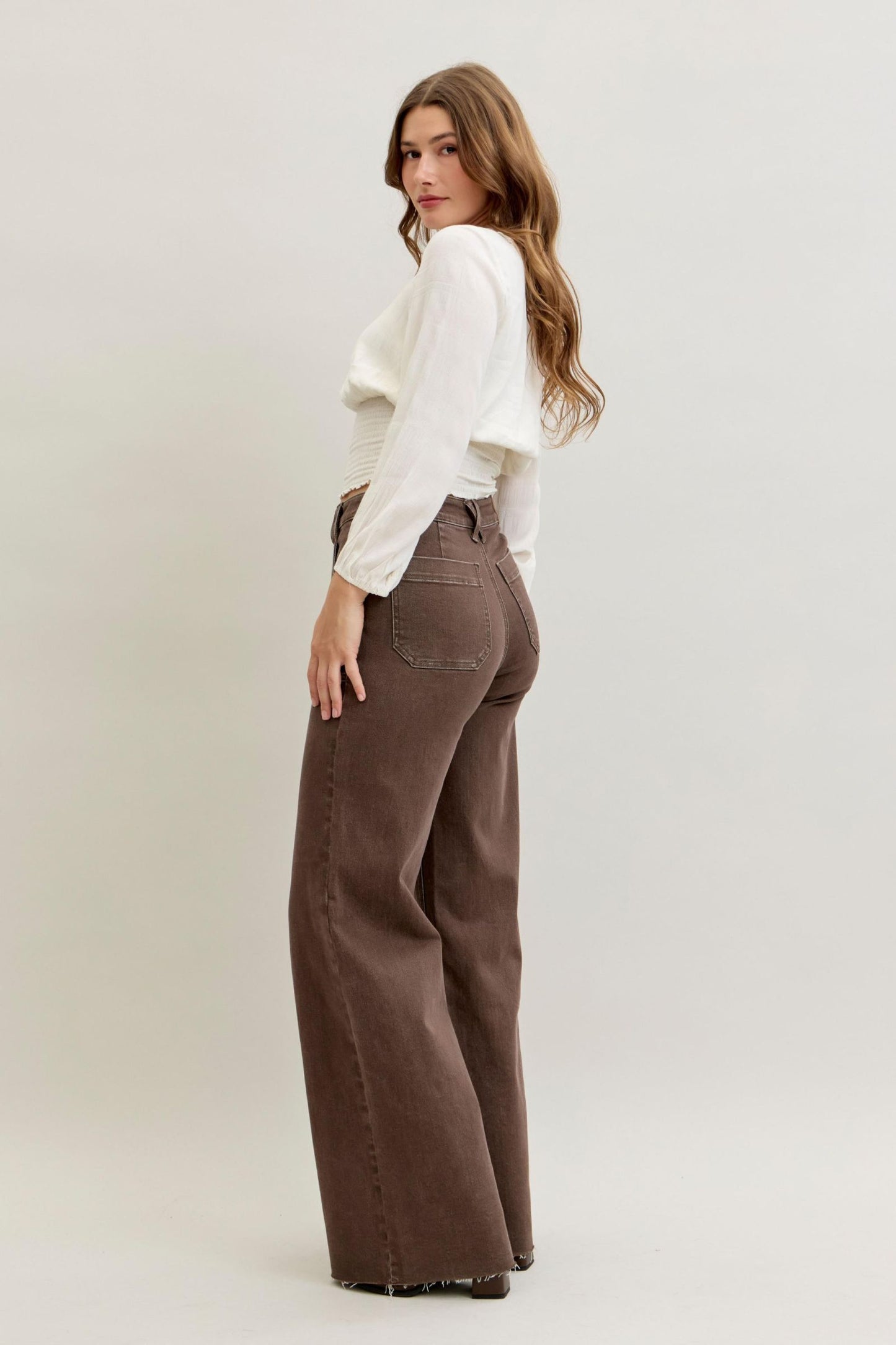 Judy Blue HW Retro Yarn Dyed Pocket Jeans