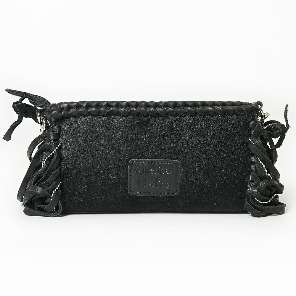 Mini Fringe Crossbody - Braided Leather & Turquoise Concho