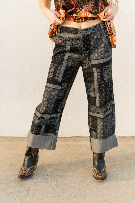 THE PAISLEY CUFF JEAN