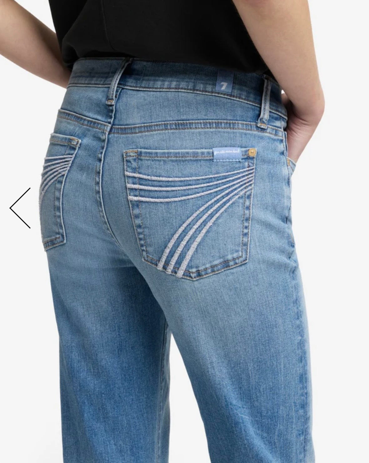 7 For All Mankind Pine Dojo Tailorless Slim Illusion