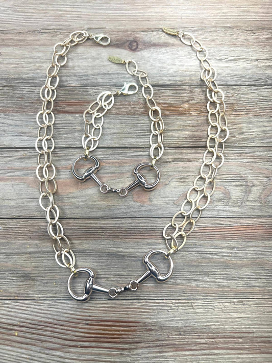 🐴 Golden Rein Necklace or Bracelet (sold separately)