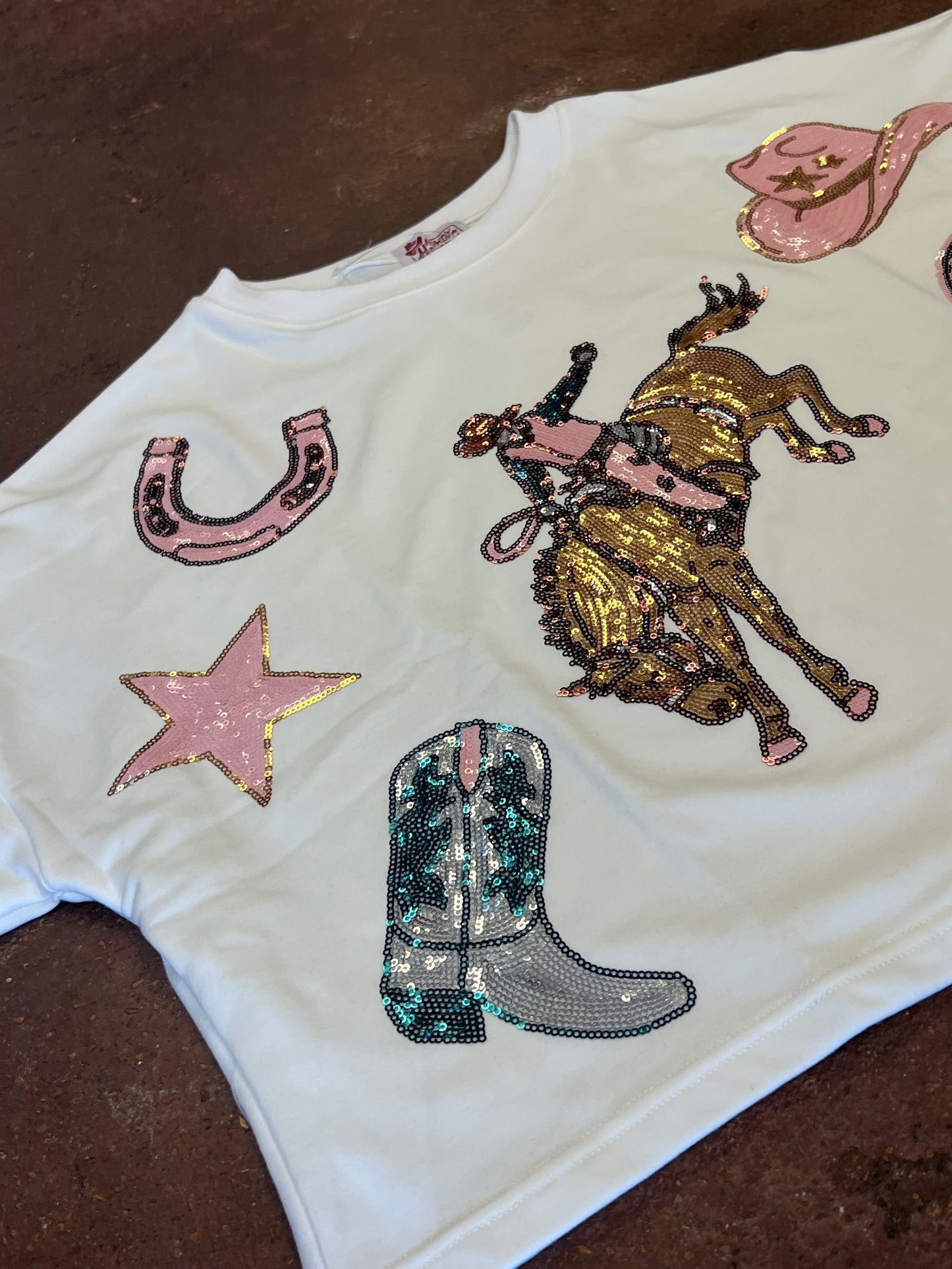 Pink Stars & Bronco’s Tee