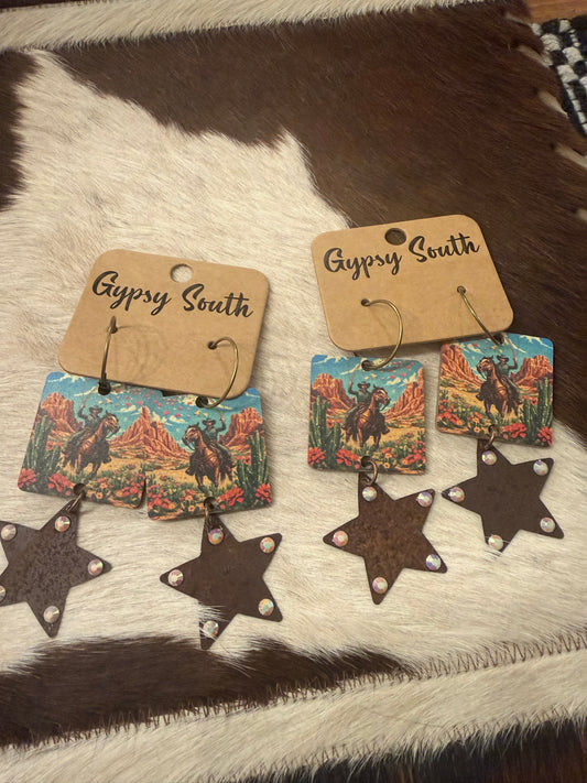 Cowboy Stars Earrings