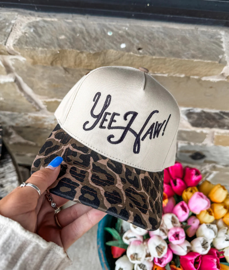 Leopard YeeHaw Hat