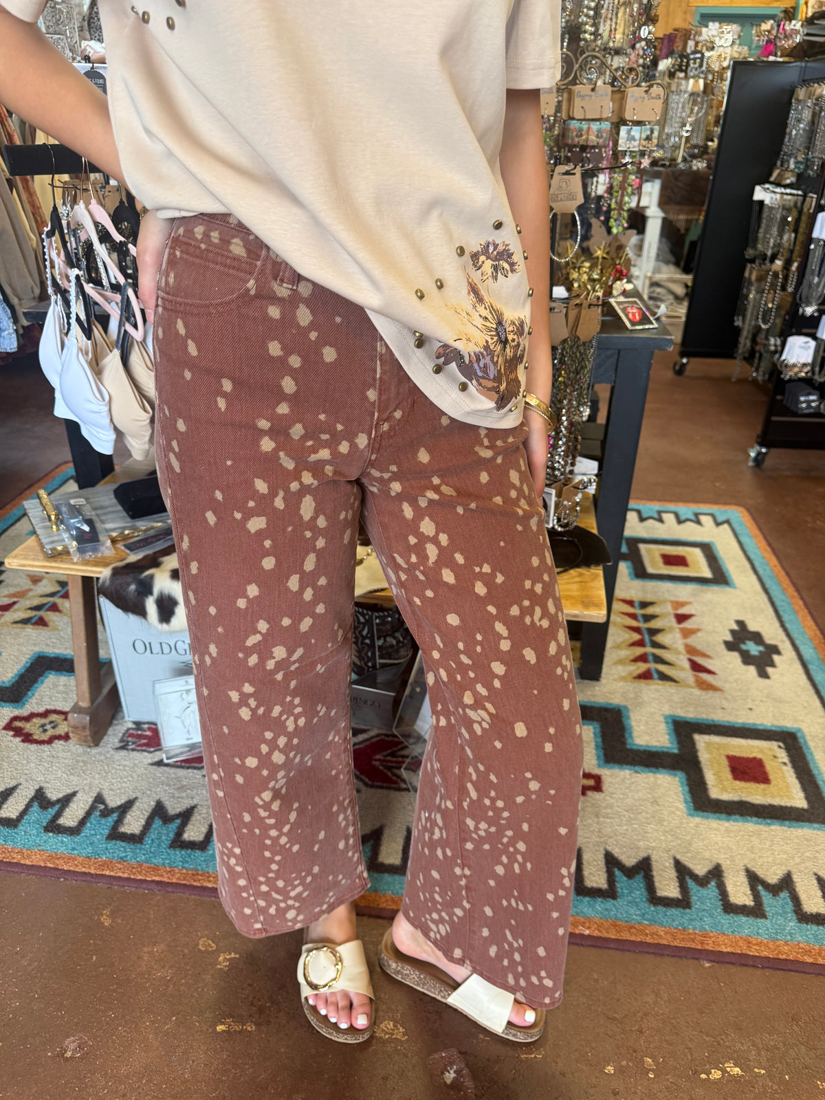 Deer Print Jeans