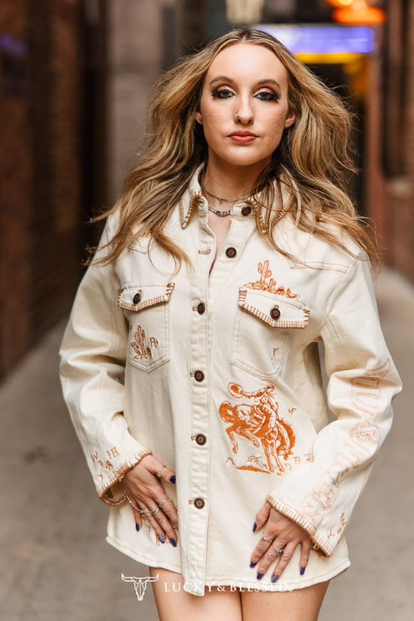 The Rodeo Roundup Embroidered Shacket