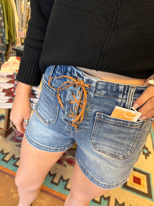 Risen Front Tie-Up Shorts