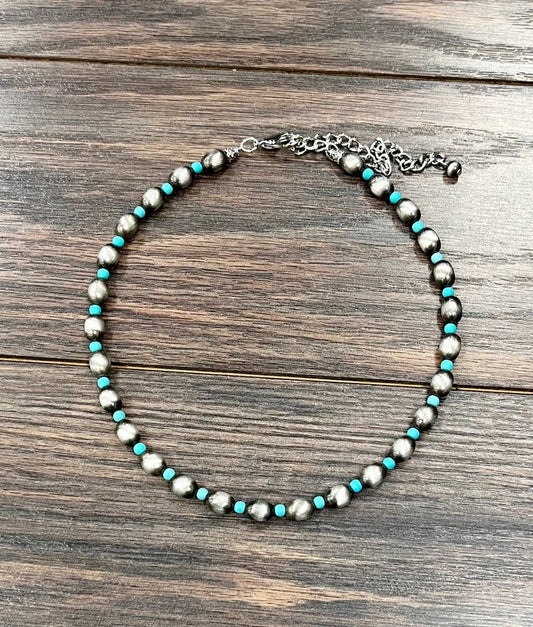 Oval Western Bead Necklace