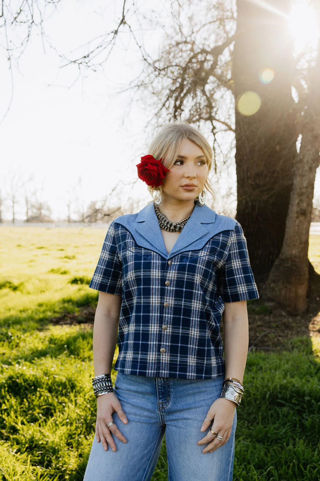 BLUE BONNET RODEO BLOUSE by Rodeo Quincy