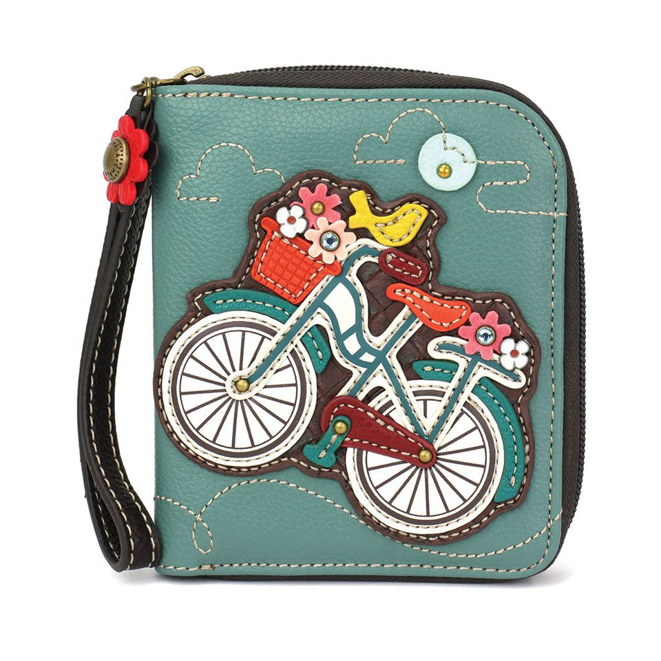 ZIP AROUND WALLET - BICYCLE