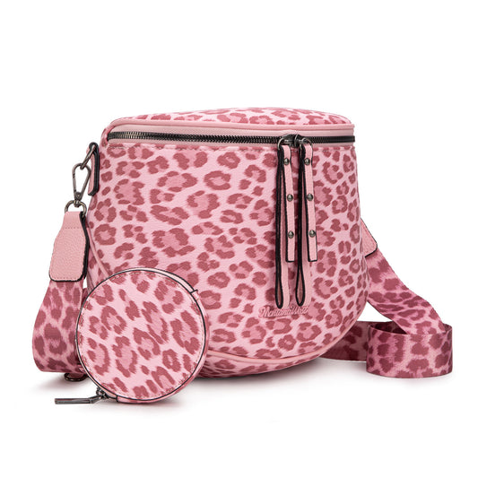 Leopard Crossbody Bum Bag with Coin Purse